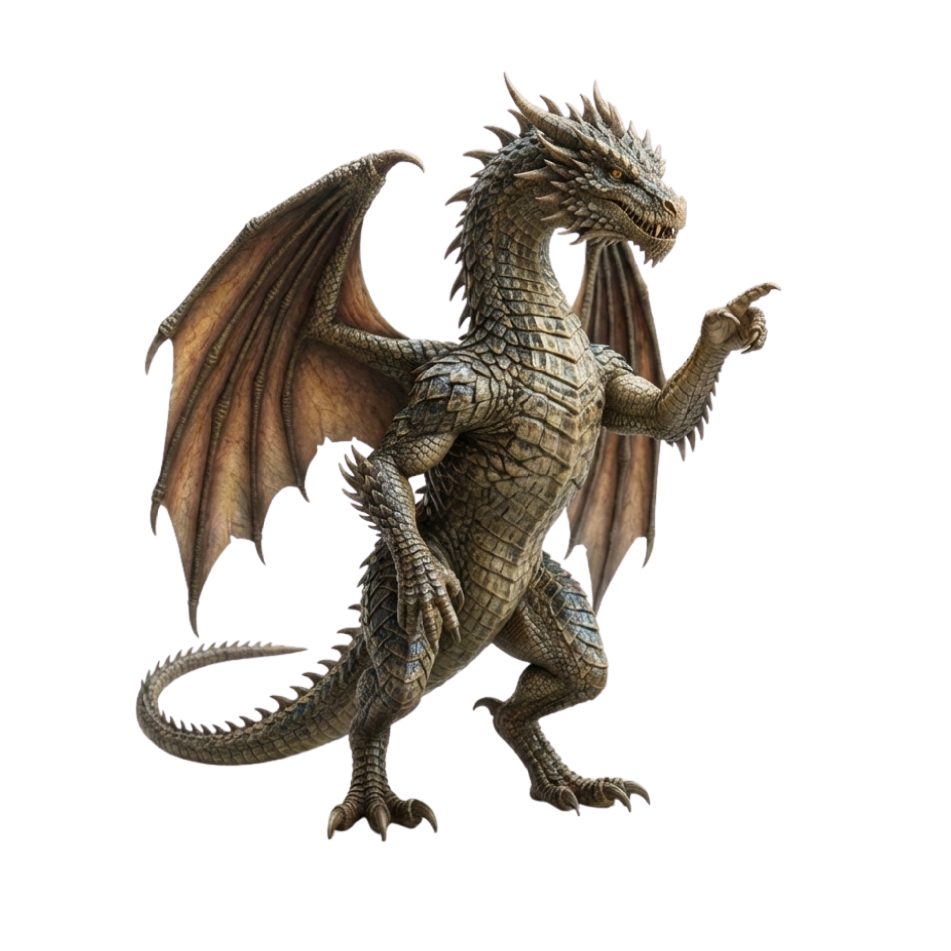 Smok wskazujący na rozwiązanie